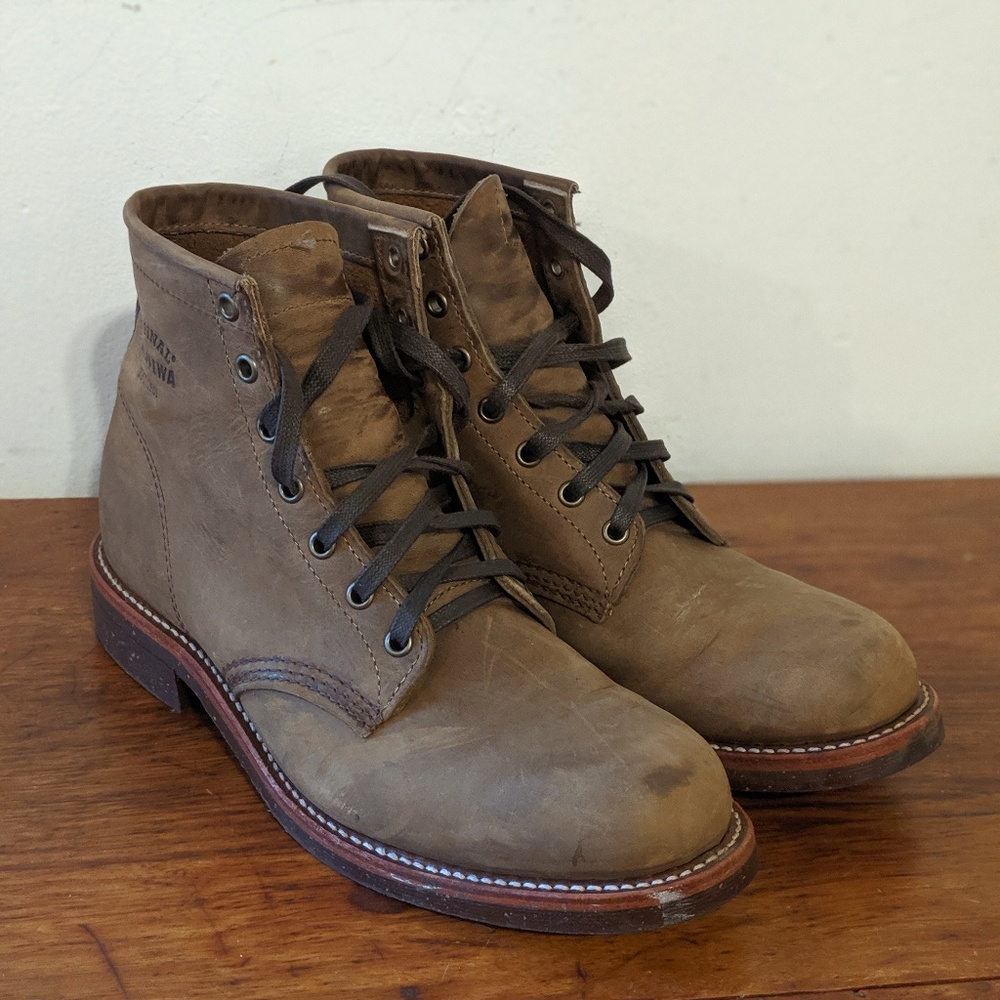 Chippewa Men's Service Boot Crazy Horse 9.5 D (M)